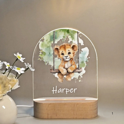 Kids Personalized Night Lamp with Soft LED Glow