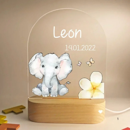 Kids Personalized Night Lamp with Soft LED Glow