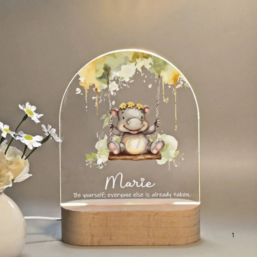 Kids Personalized Night Lamp with Soft LED Glow