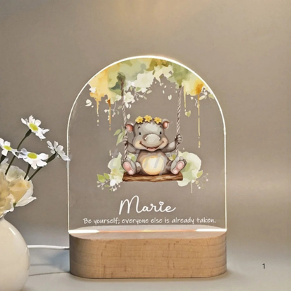 Kids Personalized Night Lamp with Soft LED Glow