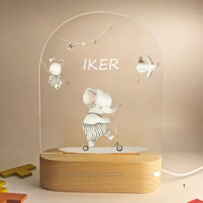 Kids Personalized Night Lamp with Soft LED Glow