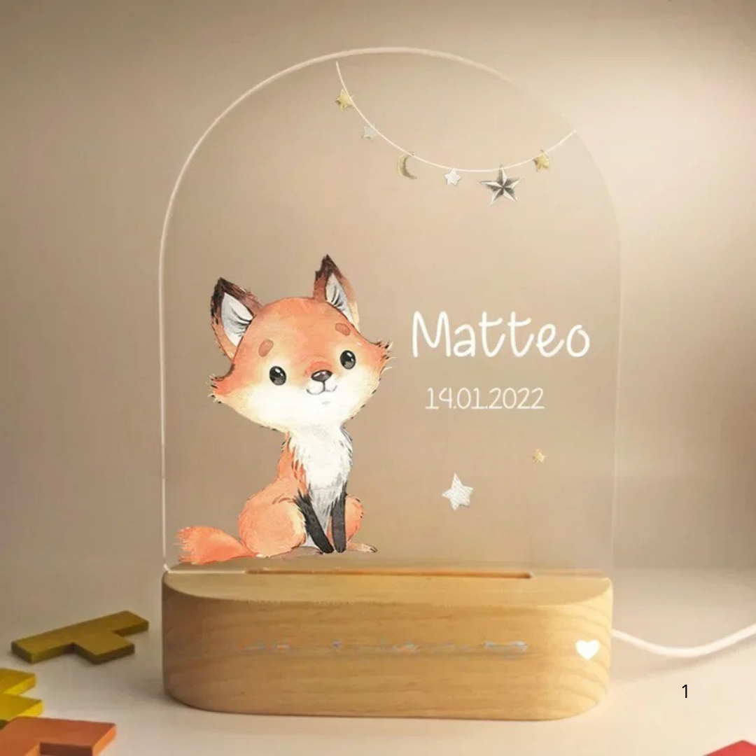 Kids Personalized Night Lamp with Soft LED Glow