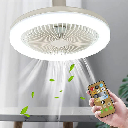 Stylish Ceiling Fan with LED Light and Remote