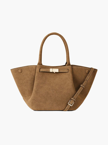 Luxury Suede Tote Bag - Chic Style