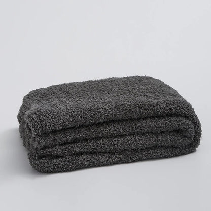 Plush Microfiber Throw Blanket – Soft Cozy Home Accent