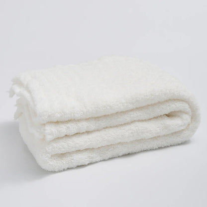 Plush Microfiber Throw Blanket – Soft Cozy Home Accent