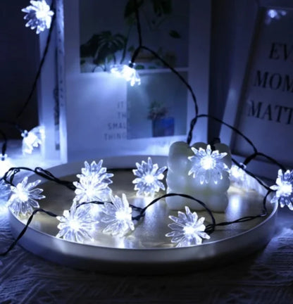 Pink Floral String Lights