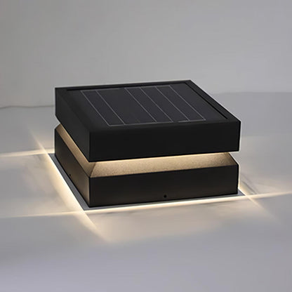 Contemporary Garden Square Post Lamp