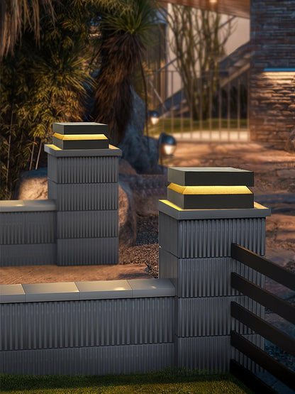 Contemporary Garden Square Post Lamp