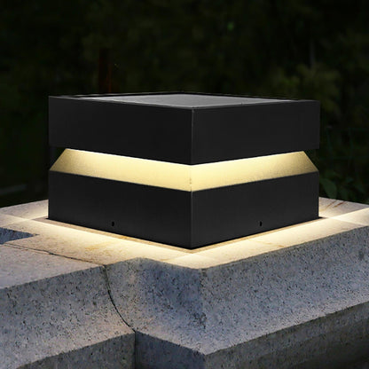 Contemporary Garden Square Post Lamp