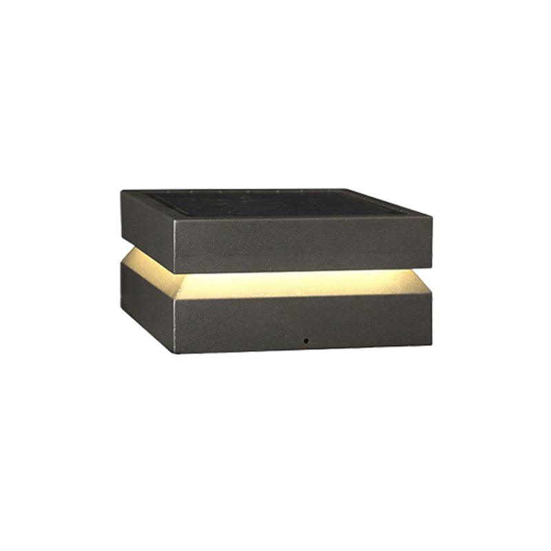 Contemporary Garden Square Post Lamp