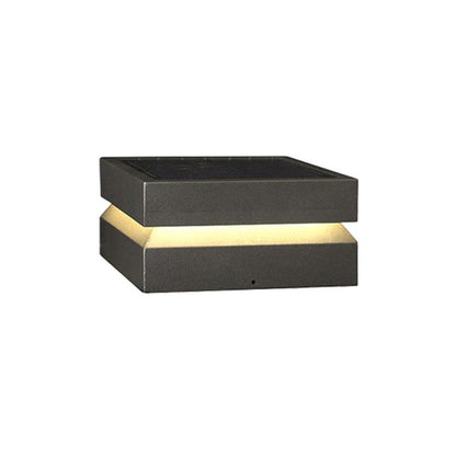 Contemporary Garden Square Post Lamp