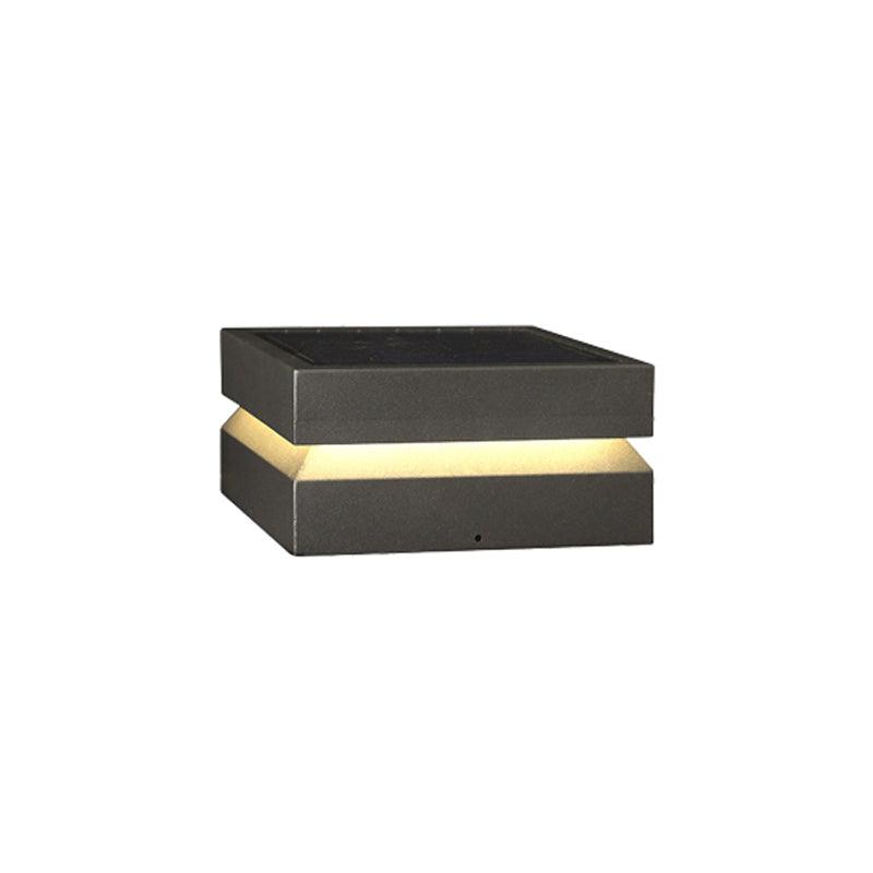 Contemporary Garden Square Post Lamp