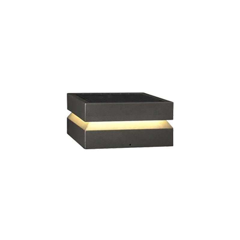 Contemporary Garden Square Post Lamp