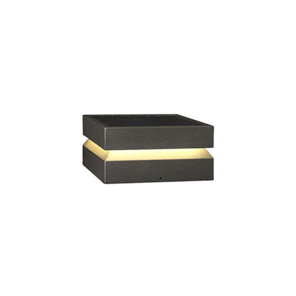 Contemporary Garden Square Post Lamp