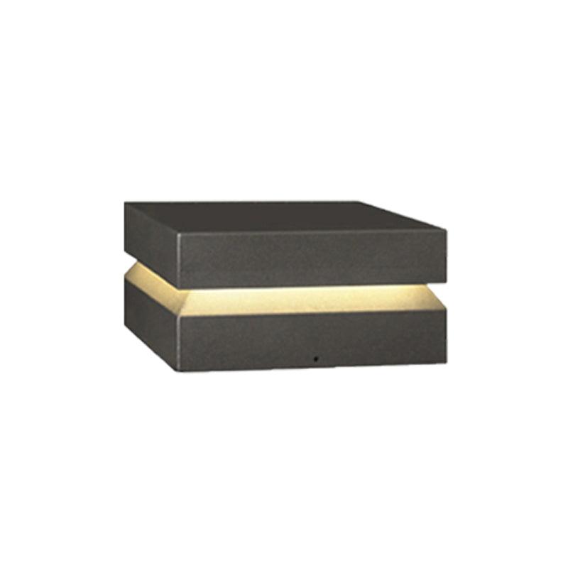 Contemporary Garden Square Post Lamp