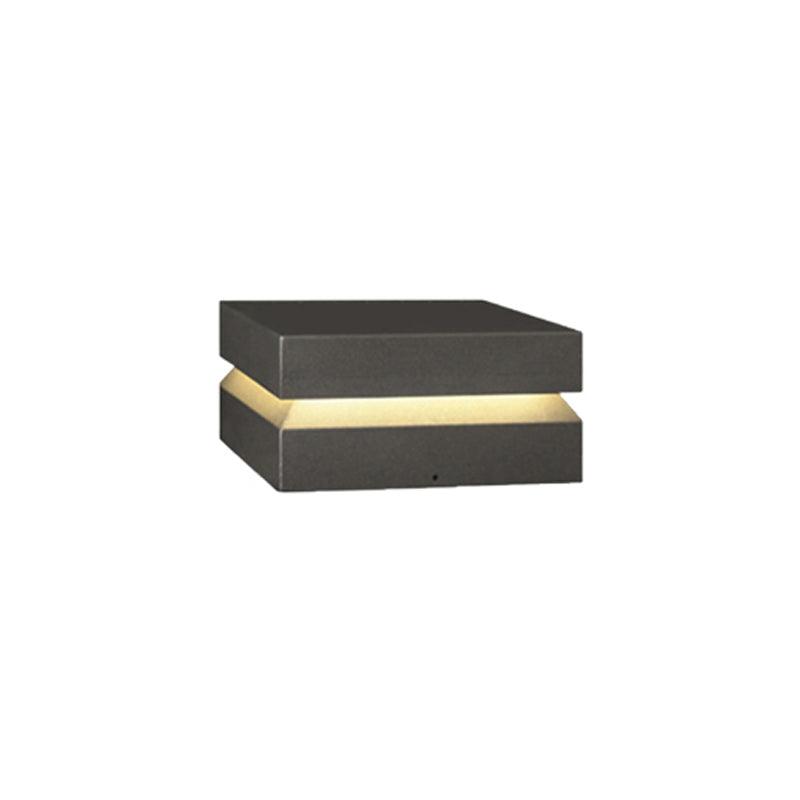 Contemporary Garden Square Post Lamp