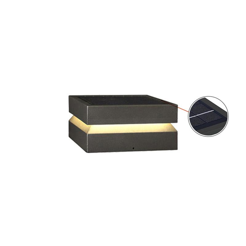 Contemporary Garden Square Post Lamp