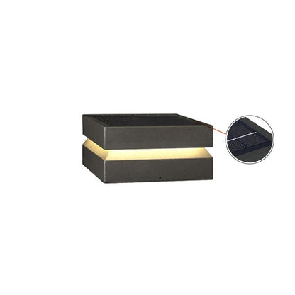 Contemporary Garden Square Post Lamp