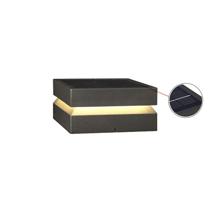 Contemporary Garden Square Post Lamp