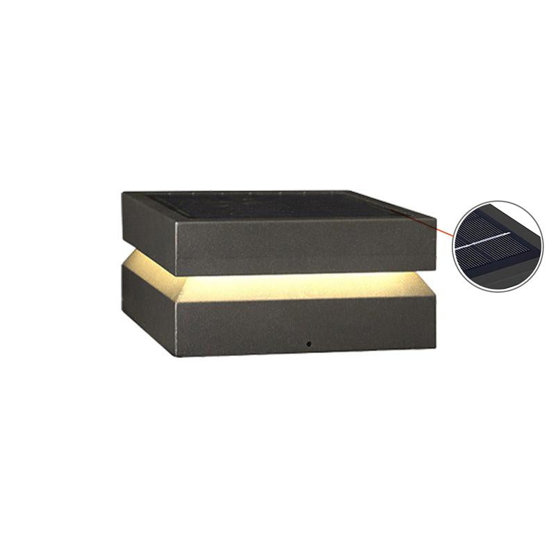 Contemporary Garden Square Post Lamp