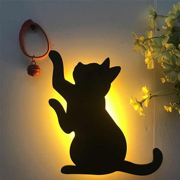 Fun Motion Sensor Cat Lamp