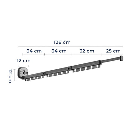 Compact Folding Wall Hanger Stainless Steel Rack