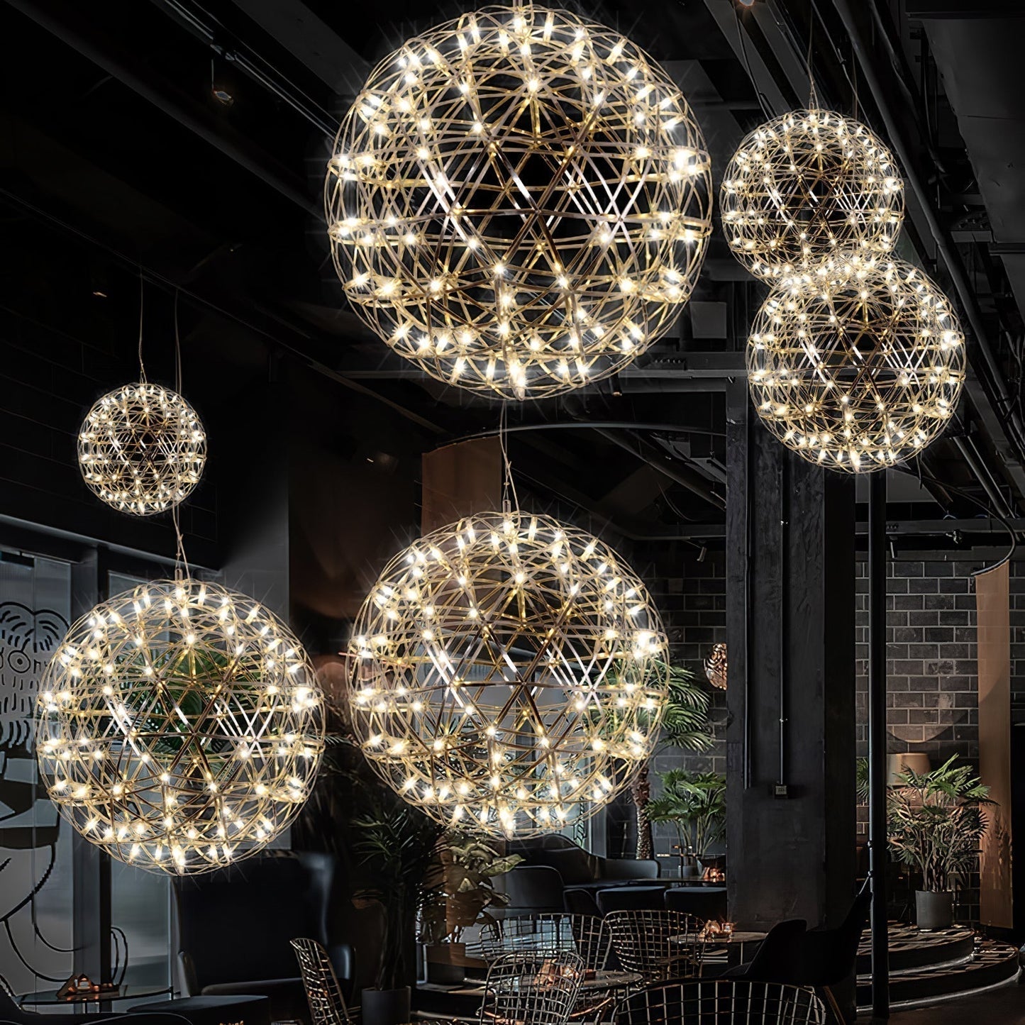 Shiny Crystal Pendant Drop Light Fixture