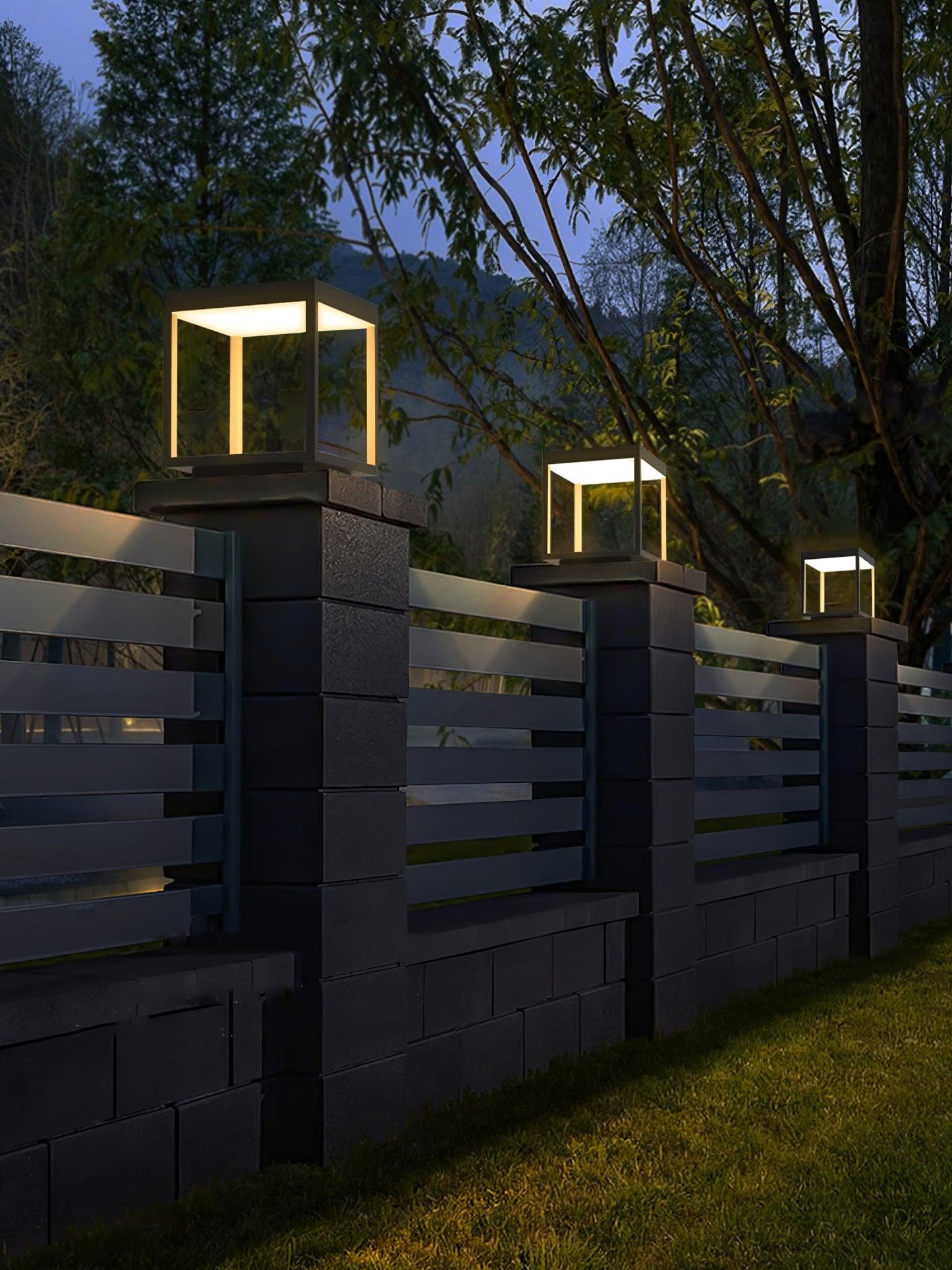 Classic Post Mount Outdoor Square Light