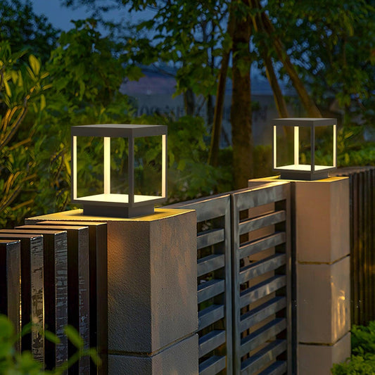 Classic Post Mount Outdoor Square Light - Cofik
