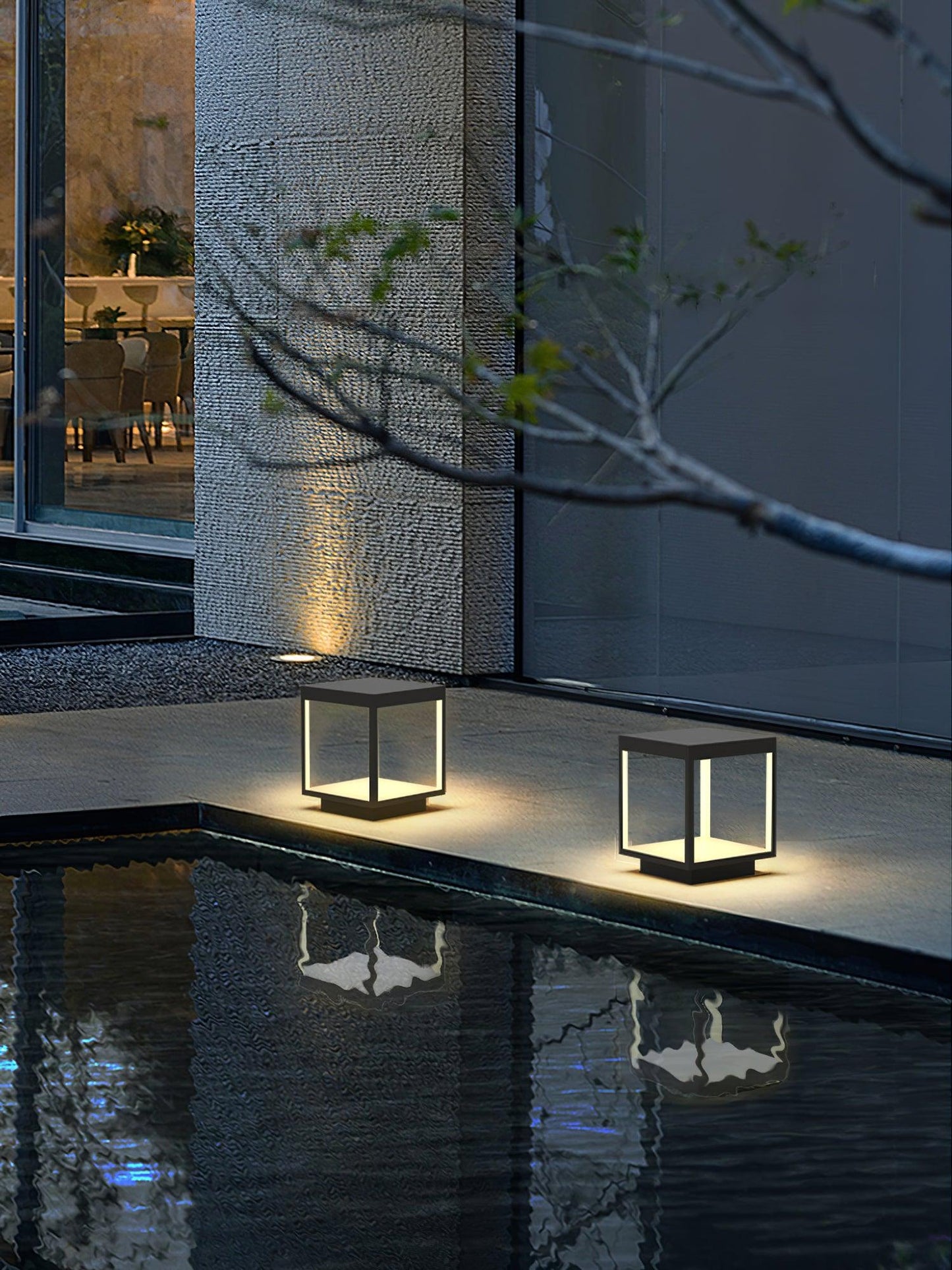 Classic Post Mount Outdoor Square Light