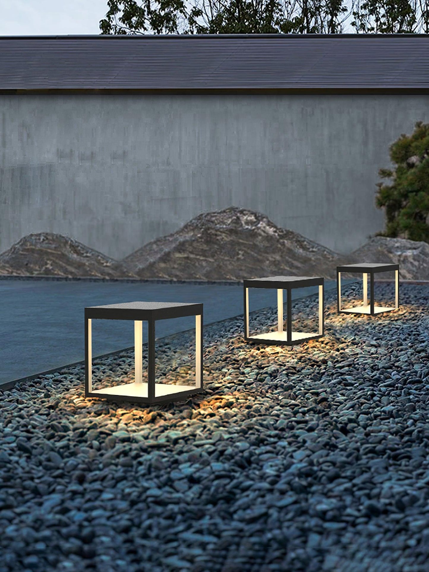 Classic Post Mount Outdoor Square Light