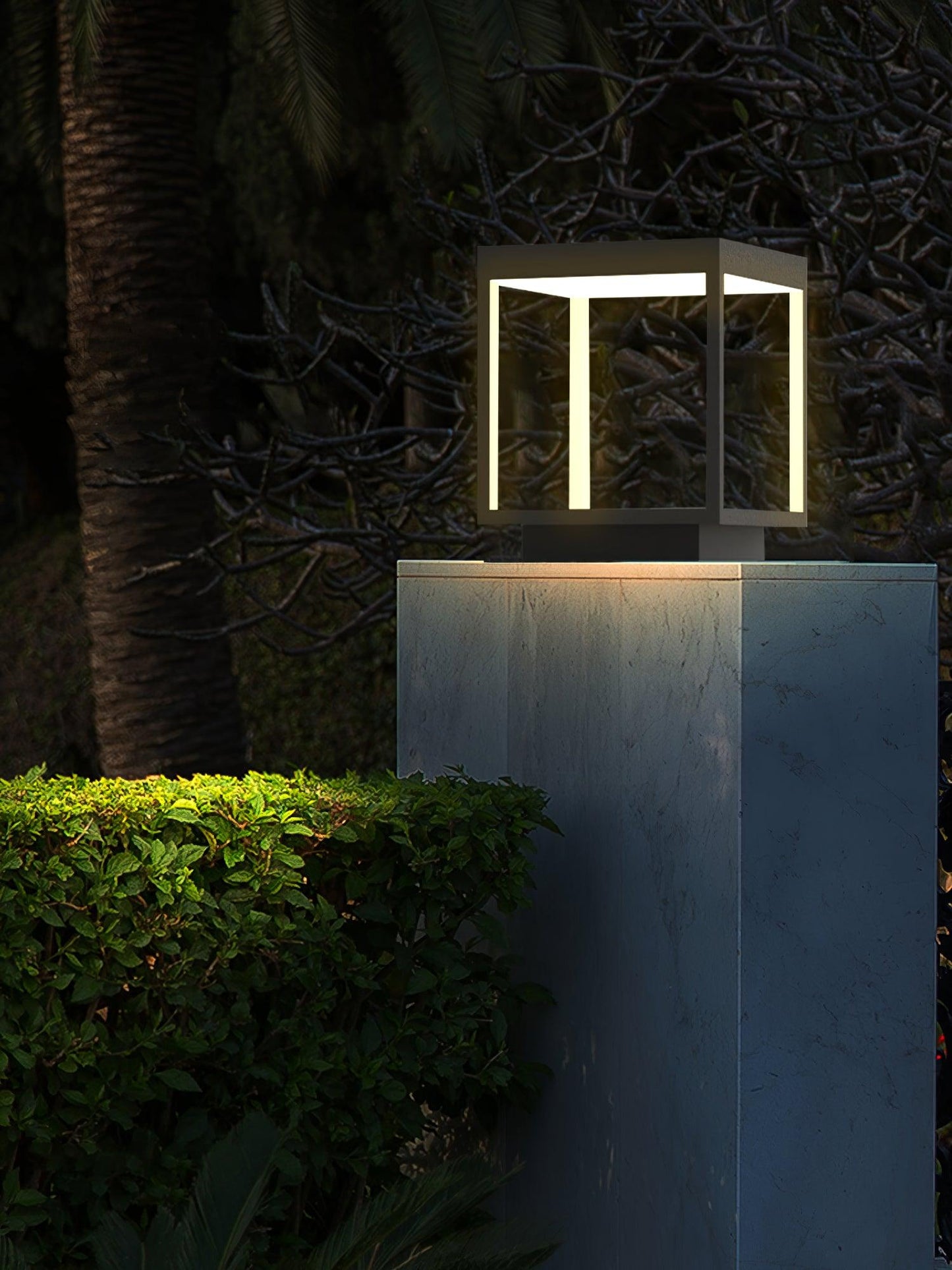 Classic Post Mount Outdoor Square Light
