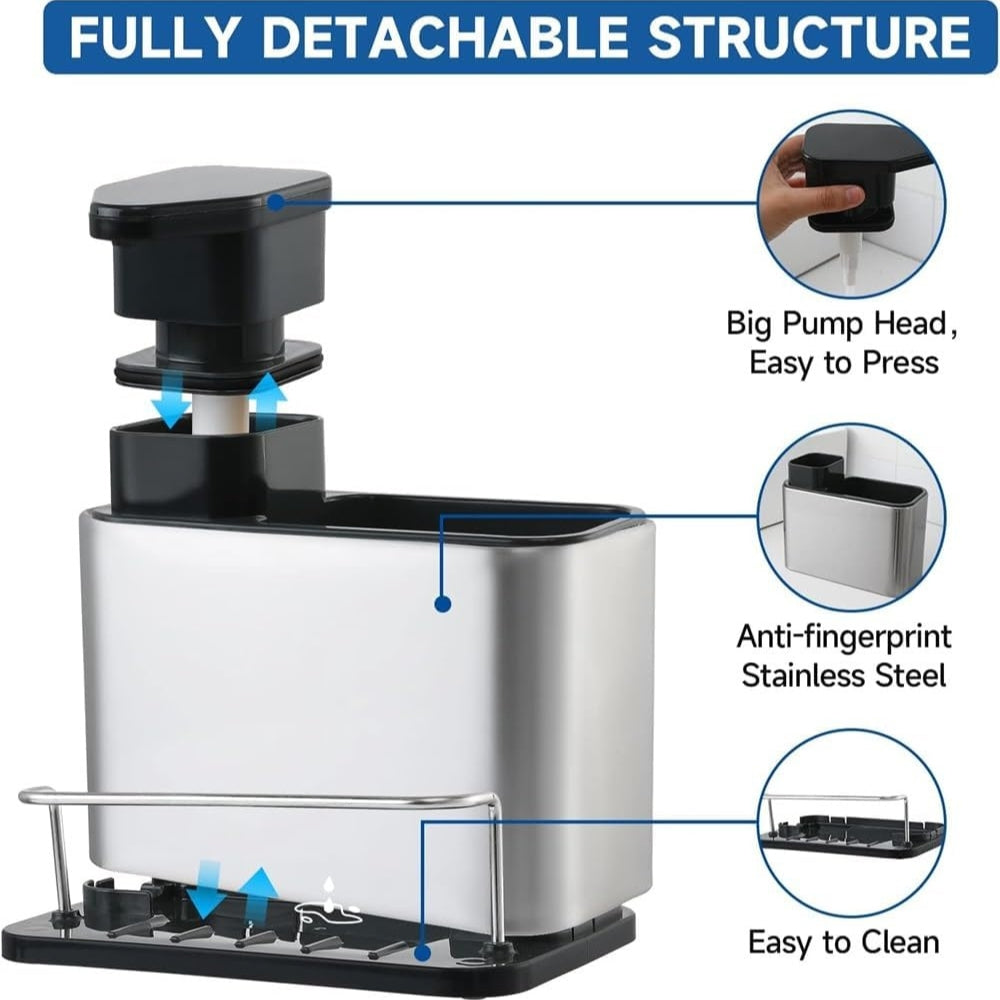 Modern Kitchen Sink Organizer & Soap Holder