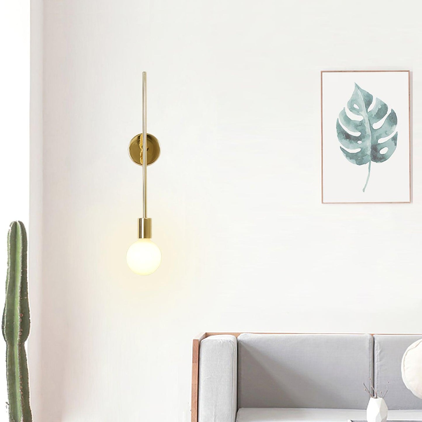 Tall Modern Kick Step Wall Light