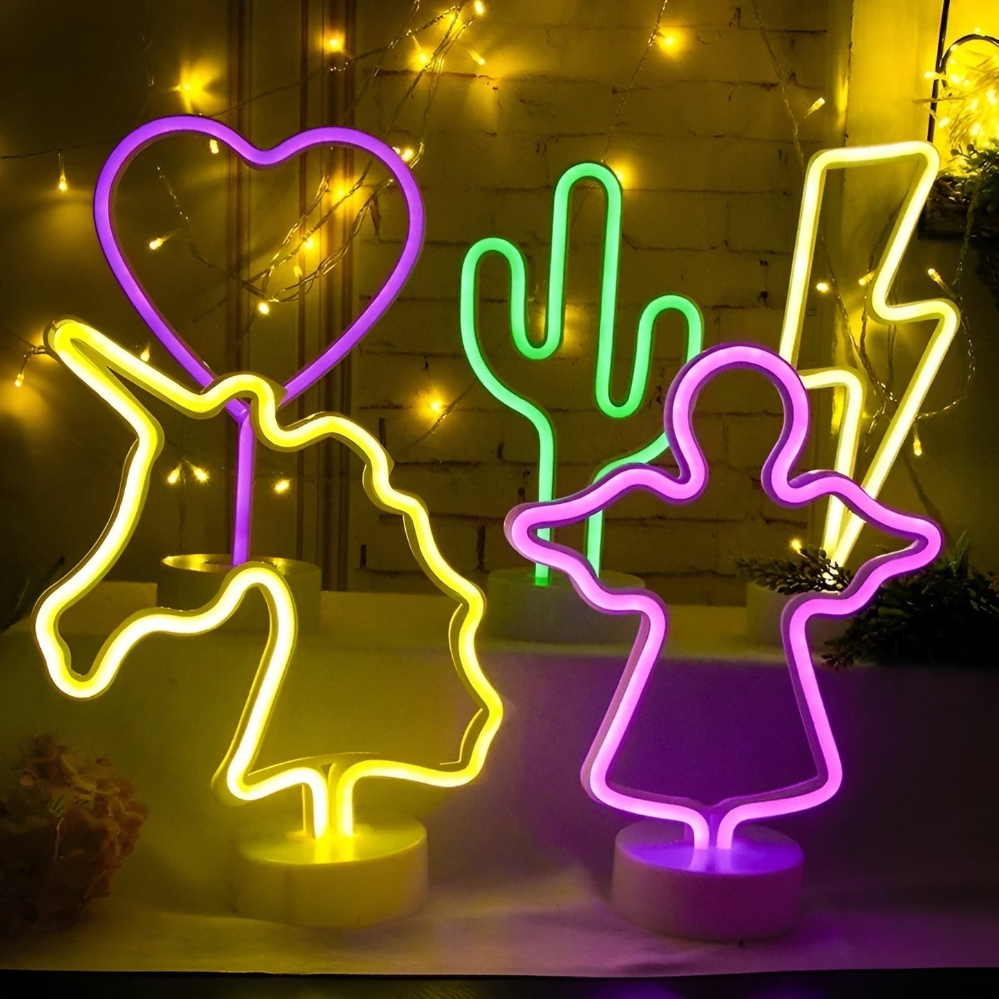 Bright Colorful Indoor Neon Lamp
