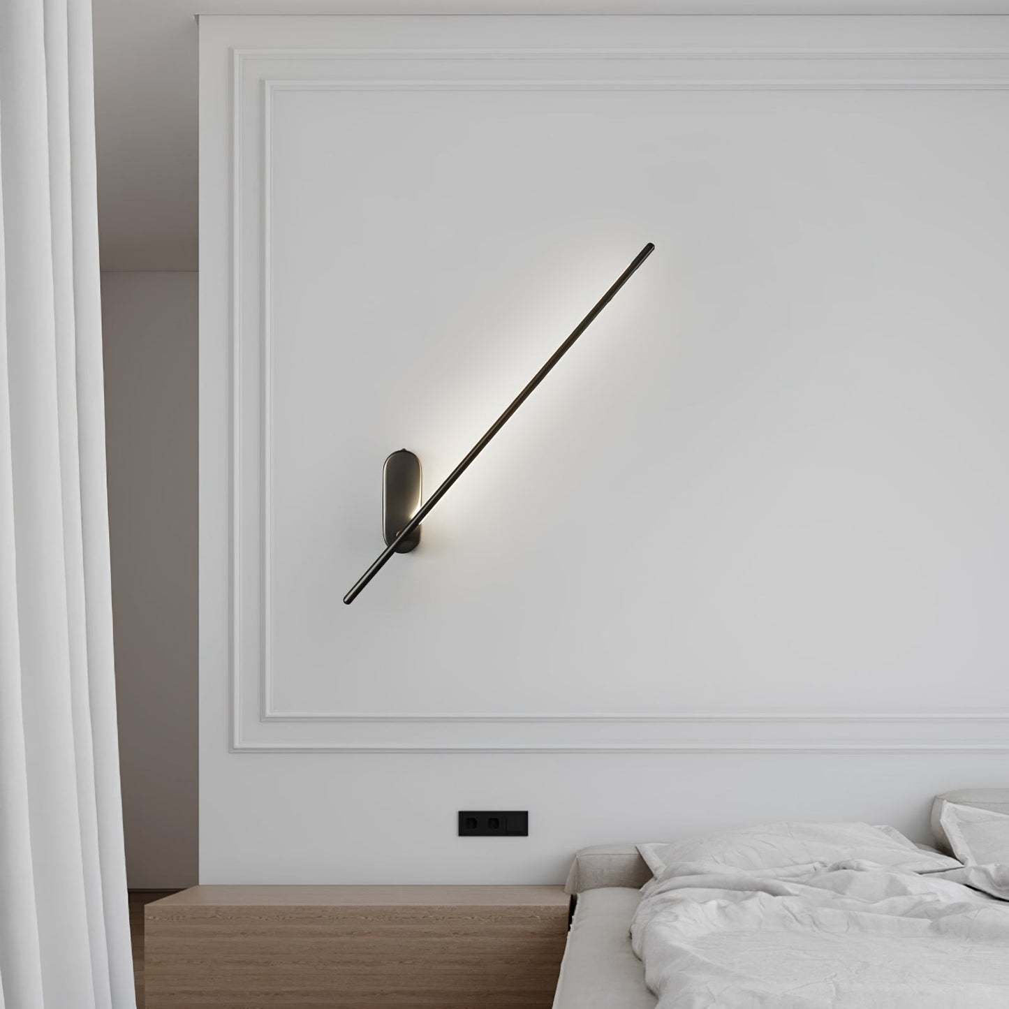 Slim LED Metal Wall Light Sconce