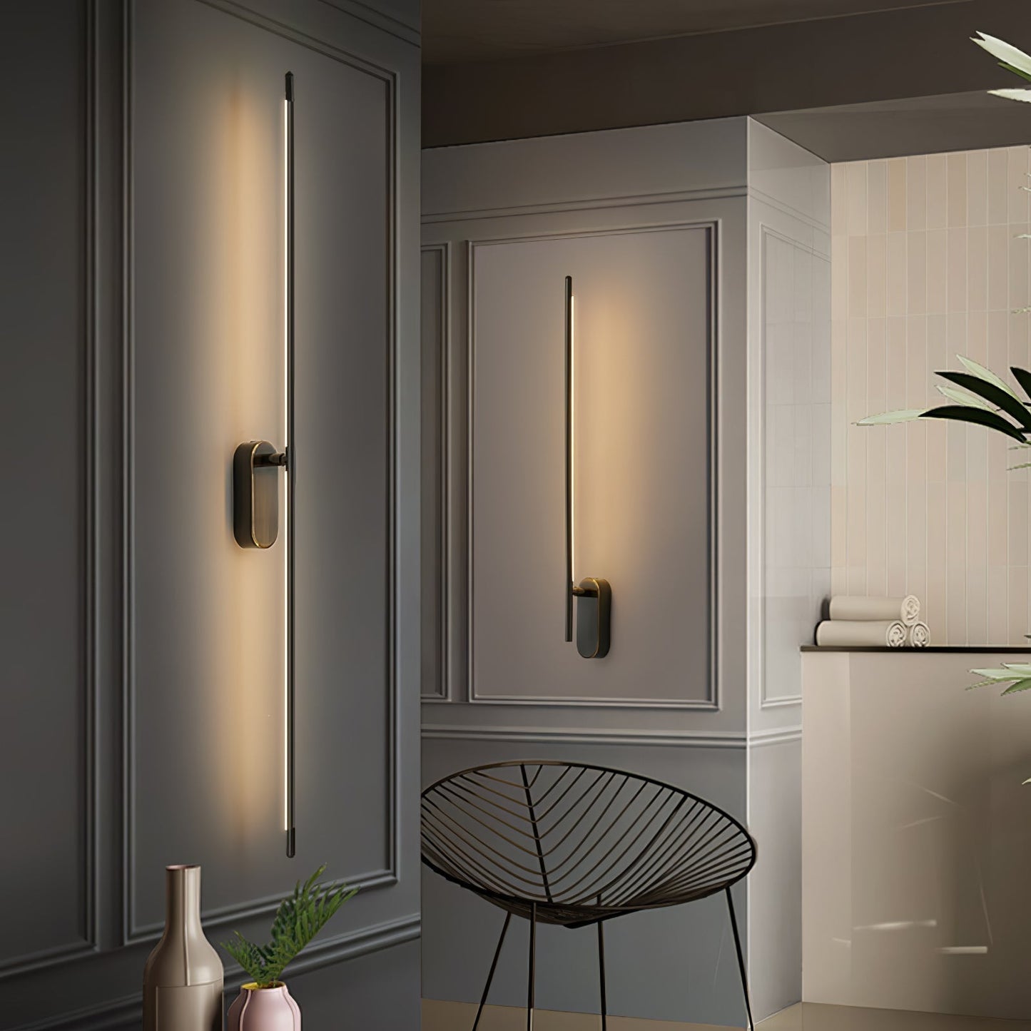 Slim LED Metal Wall Light Sconce
