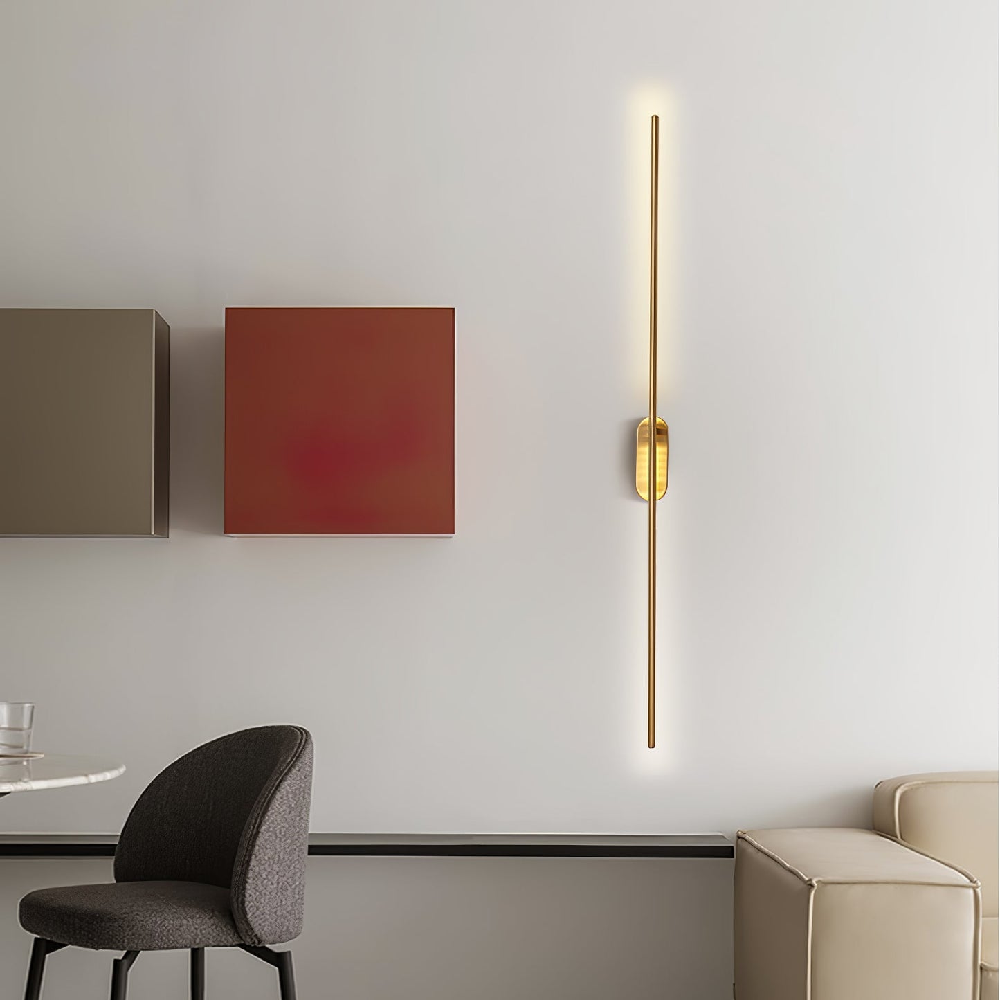 Slim LED Metal Wall Light Sconce