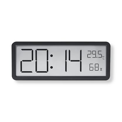 Big Display Digital Wall Clock with Temp and Humidity - Cofik