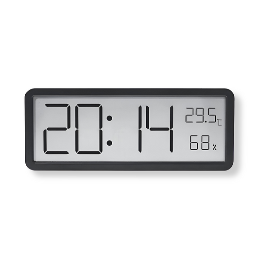 Big Display Digital Wall Clock with Temp and Humidity - Cofik