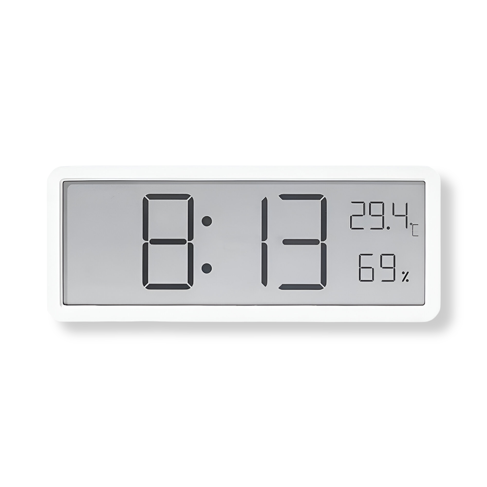 Big Display Digital Wall Clock with Temp and Humidity