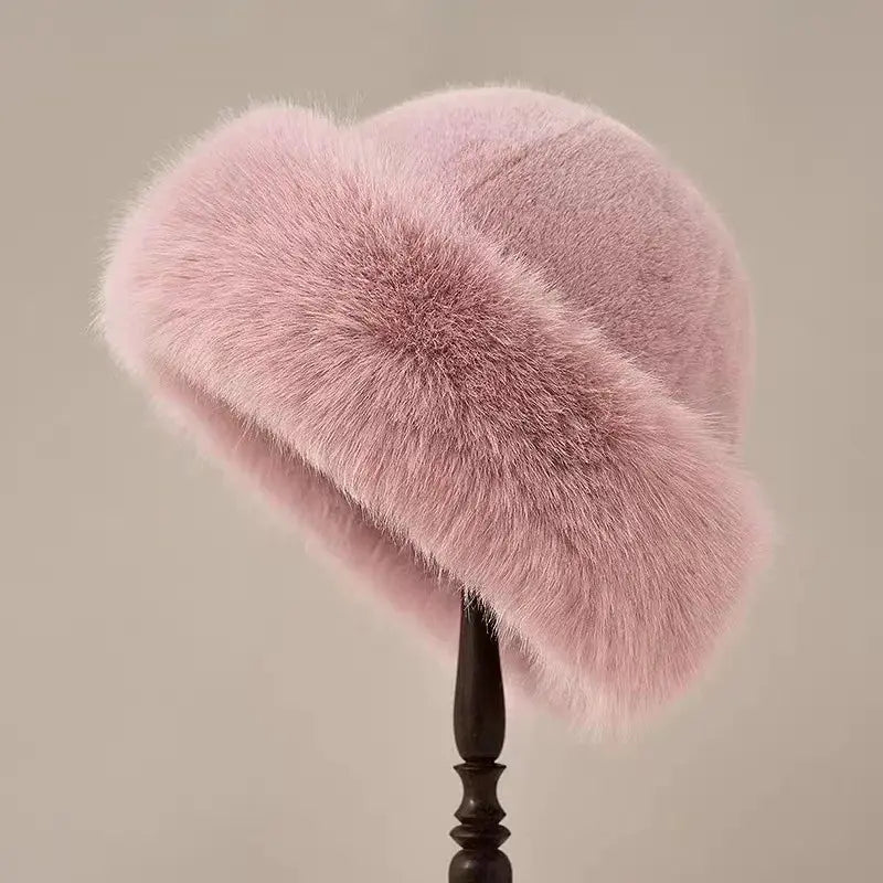 Warm Fur Lined Winter Beanie Hat - Cofik