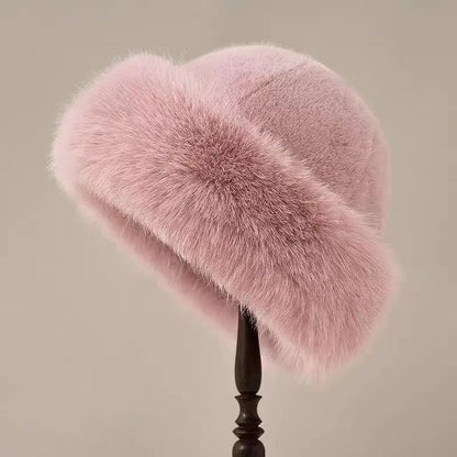 Warm Fur Lined Winter Beanie Hat - Cofik