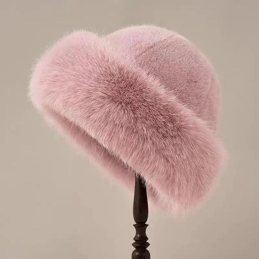 Warm Fur Lined Winter Beanie Hat - Cofik