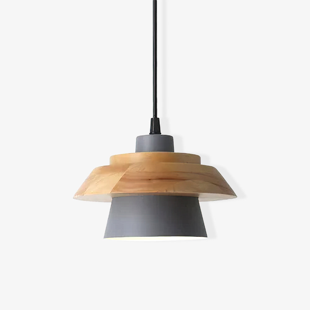 Rustic Wood Ceiling Light Fixture Scandinavian Style