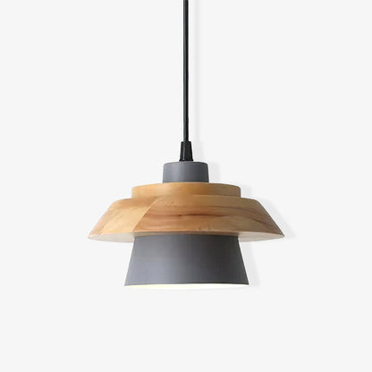Rustic Wood Ceiling Light Fixture Scandinavian Style