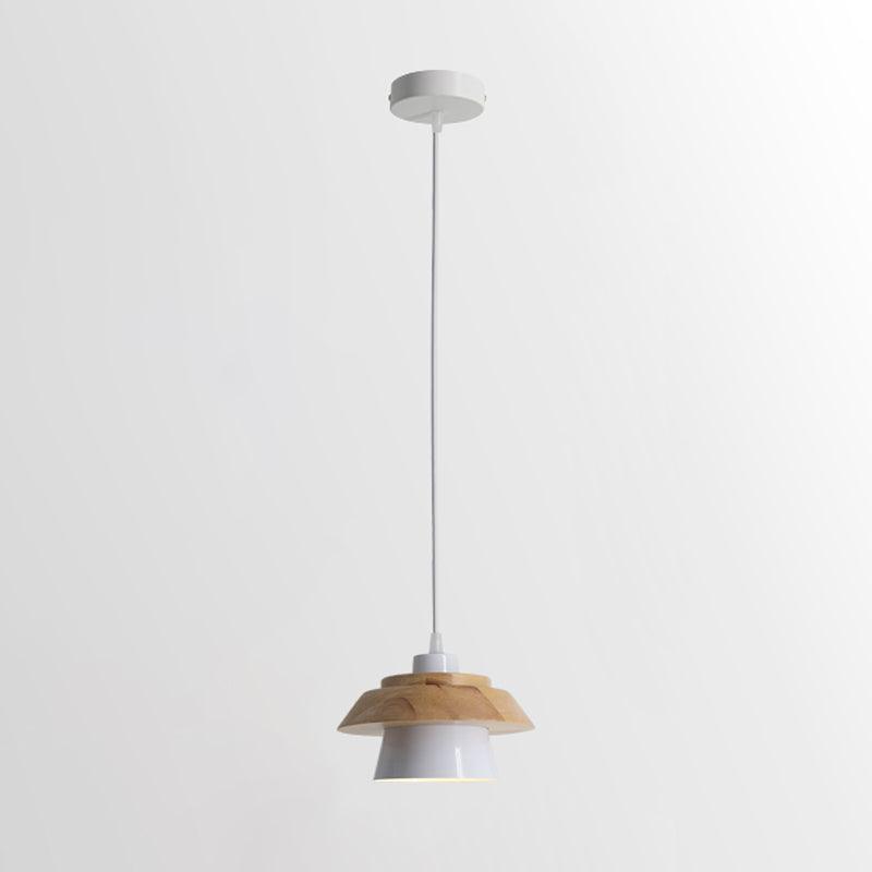 Natural Wooden Hanging Drop Lamp