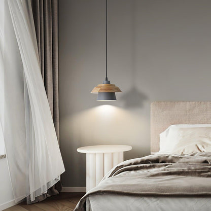 Rustic Wood Ceiling Light Fixture Scandinavian Style