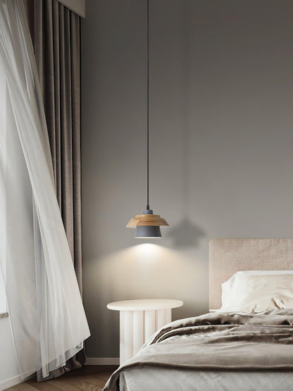 Rustic Wood Ceiling Light Fixture Scandinavian Style